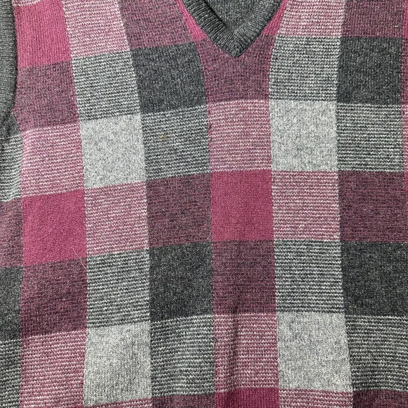 Vintage Jonathan Bach Sweater Vest 100% Pure Lambs Wool Men’s Size 42 - Picture 4 of 9